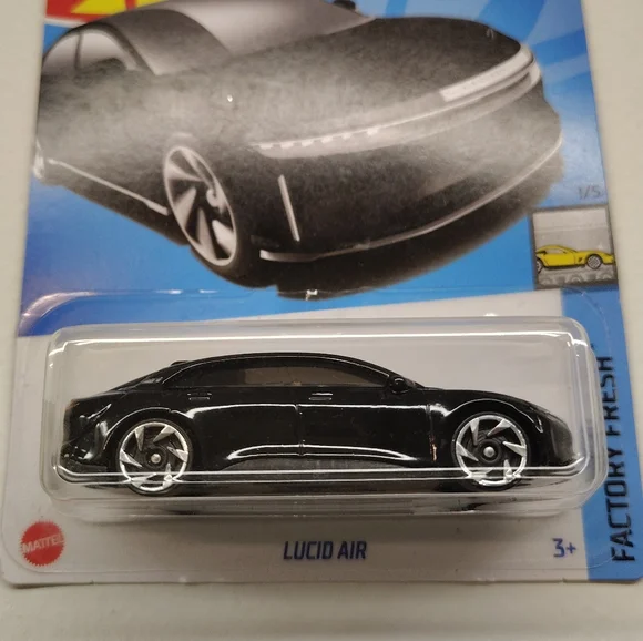Lucid Air Hot Wheels Factory Fresh Series 1/5 Black - Picture 2 of 11